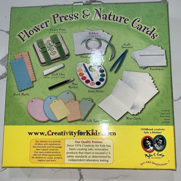 CREATIVITY FOR KIDS Flower Press and Nature Cards Activity - Picture 2 of 2